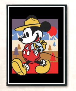 Mickey Mouse Park Ranger Tie Dye Disney Collection Aesthetic Wall Poster