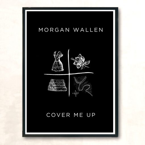 Morgan Wallen Cover Me Up Singer Aesthetic Wall Poster