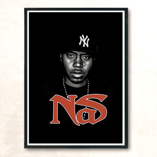 Nas Rapper Hip Hop Style Aesthetic Wall Poster