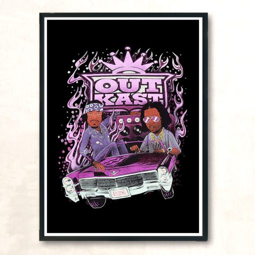 Outkast Two Dope Boyz In A Cadillac Aesthetic Wall Poster