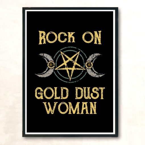 Rock On Gold Dust Woman Stevie Nicks Aesthetic Wall Poster