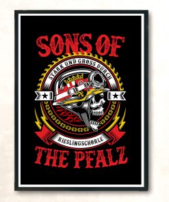 Sons Of Stark Und Gross Durch Rieslingschorle The Pfalz 80s Aesthetic Wall Poster