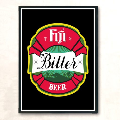 South Pacific Brewery Islands Logo Fiji Bitter Beer Aesthetic Wall Poster
