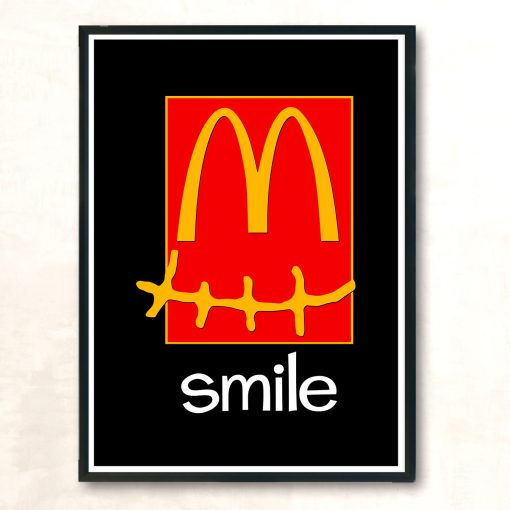 Travis Scott Mcdonalds Smile Graphic Aesthetic Wall Poster