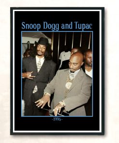 Tupac And Snoop Dogg 1996 Cool 90s Rapper Aesthetic Wall Poster