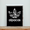 Alpacas Black Aesthetic Wall Poster