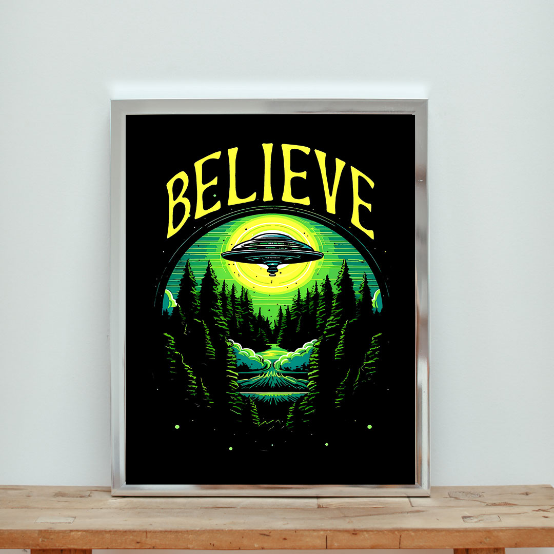 Believe Aesthetic Wall Poster