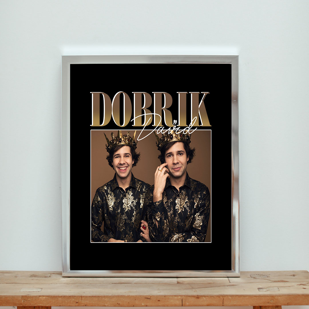 David Dobrik 90s Vintage Black Rapper Aesthetic Wall Poster