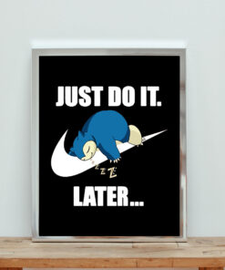 Do It Later Aesthetic Wall Poster