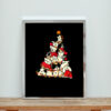 Dog Christmas Tree Aesthetic Wall Poster