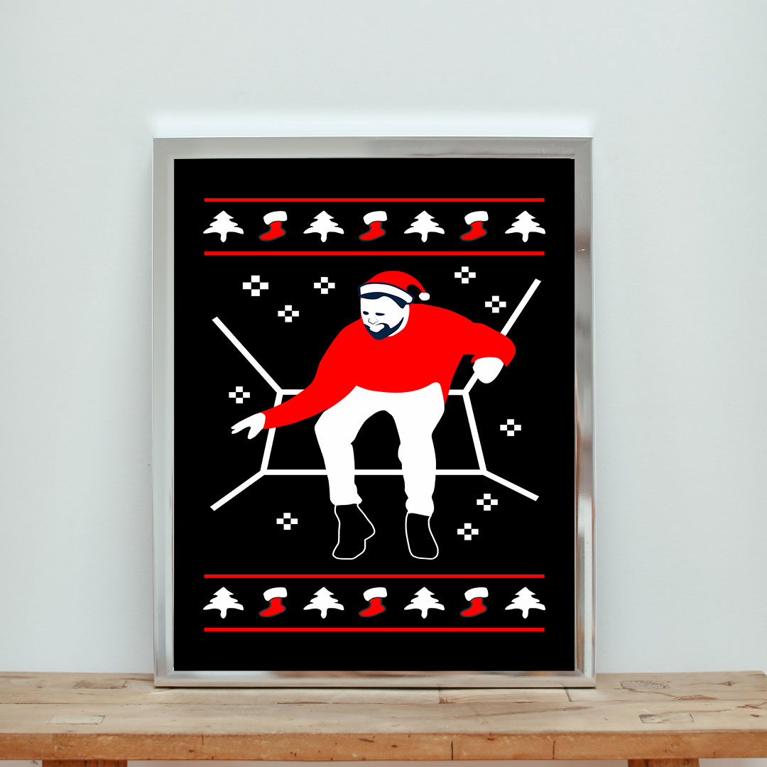 Drake Hotline Bling Christmas Aesthetic Wall Poster
