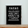 Hallelujah Holy Aesthetic Wall Poster