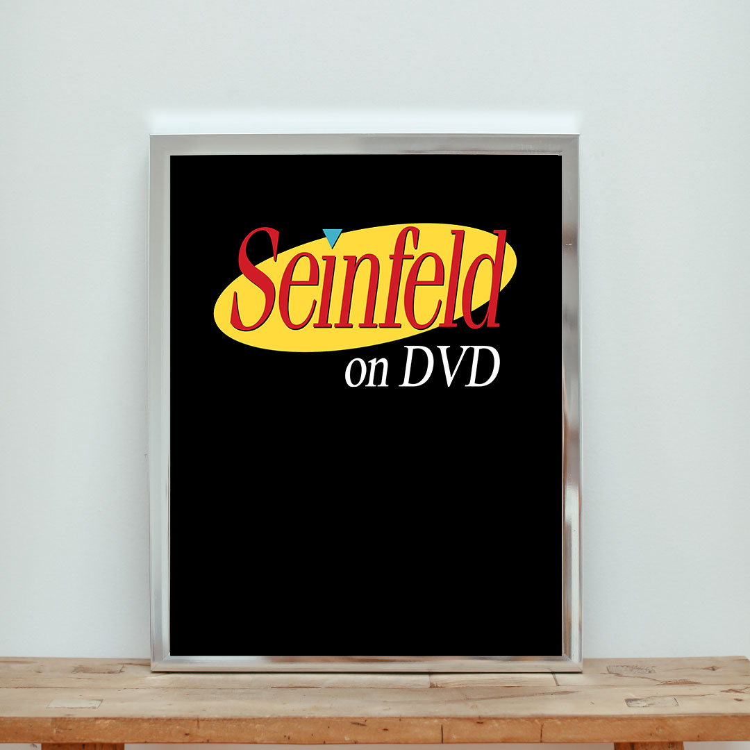 Seinfeld On Dvd Black Aesthetic Wall Poster