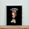 Sonic Young Thug Recorded White Aesthetic Wall Poster