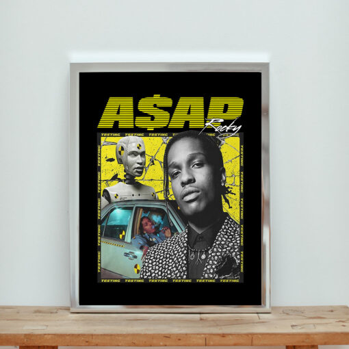 Vintage Asap Rocky Testing Aesthetic Wall Poster