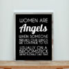Women Are Angels Quote Aesthetic Wall Poster