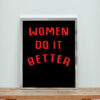 Women Do It Better Aesthetic Wall Poster